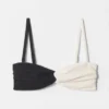 Top de bikini bandeau con textura