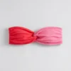 Top de bikini bandeau con textura