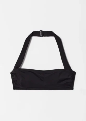 Top de bikini con cuello halter