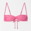 Top de bikini con fruncidos