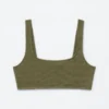 Top de bikini texturizado