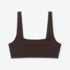 Top de bikini texturizado