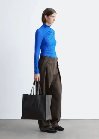 Bolso tote de piel