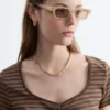 Top de jersey con fruncido en el pecho