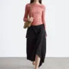 Top floral con fruncidos