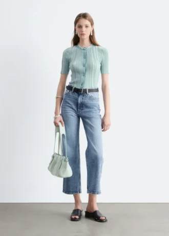 Vaqueros cropped anchos