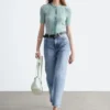 Vaqueros cropped anchos