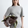 Vestido camiseta midi asimétrico