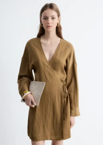 Vestido cruzado mini