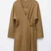 Vestido cruzado mini