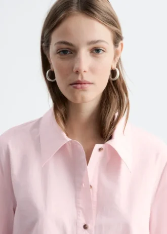 Vestido de camisa de cintura baja