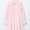 Vestido de camisa de cintura baja