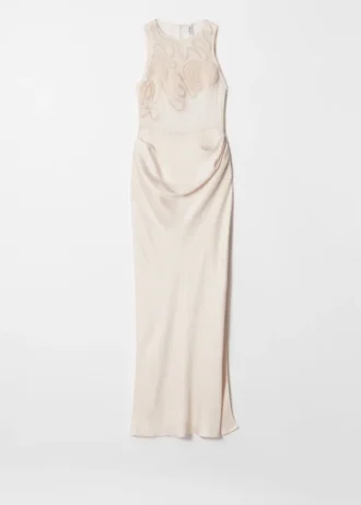 Vestido largo bordado