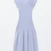 Vestido largo con paneles