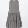 Vestido largo con volantes