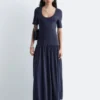 Vestido largo de jersey