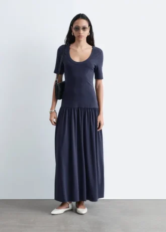 Vestido largo de jersey