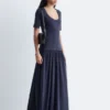 Vestido largo de jersey