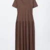 Vestido largo de jersey