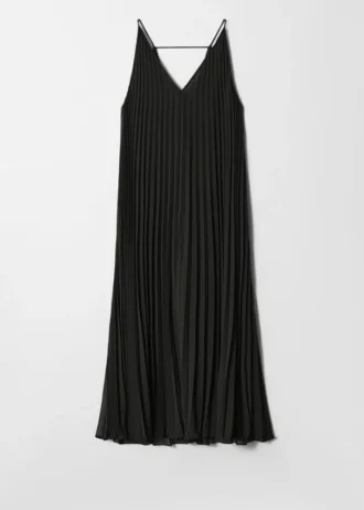 Vestido largo plisado