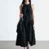 Vestido midi acampanado