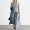 Vestido midi acampanado