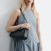 Vestido midi acampanado