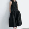Vestido midi acampanado