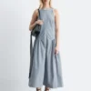 Vestido midi acampanado