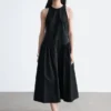Vestido midi acampanado