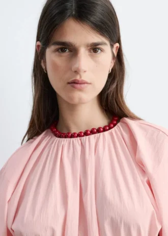 Vestido midi con cordón