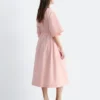 Vestido midi con cordón