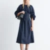 Vestido midi con cordón escultural