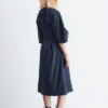 Vestido midi con cordón escultural
