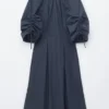 Vestido midi con cordón escultural