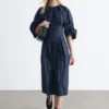 Vestido midi con cordón escultural