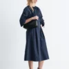 Vestido midi con cordón escultural