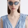 Vestido midi con detalles de lazos