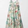 Vestido midi con tirantes