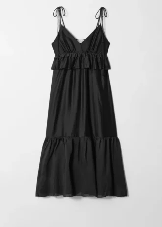 Vestido midi con tirantes