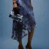 Vestido midi con tirantes y estampado floral
