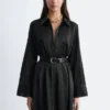 Vestido midi de camisa
