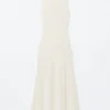 Vestido midi de canalé