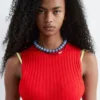 Vestido midi de canalé