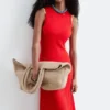 Vestido midi de canalé