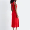 Vestido midi de canalé