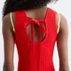 Vestido midi de canalé