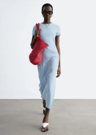 Vestido midi de jersey