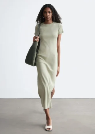 Vestido midi de jersey