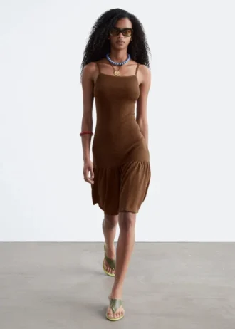 Vestido midi de punto